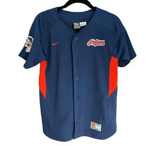 Vintage Cleveland Indians Jersey Womens Medium Nike Team Guardians MLB
